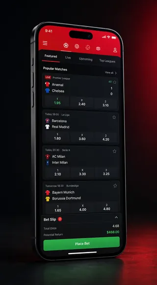 SportyBet mobile app showing a live football bet slip
